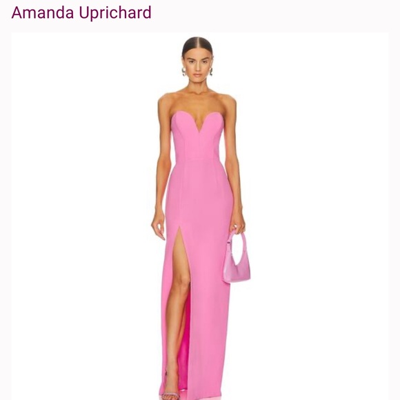 Amanda Uprichard Cherri Gown in Hot Pink - Picture 5 of 6